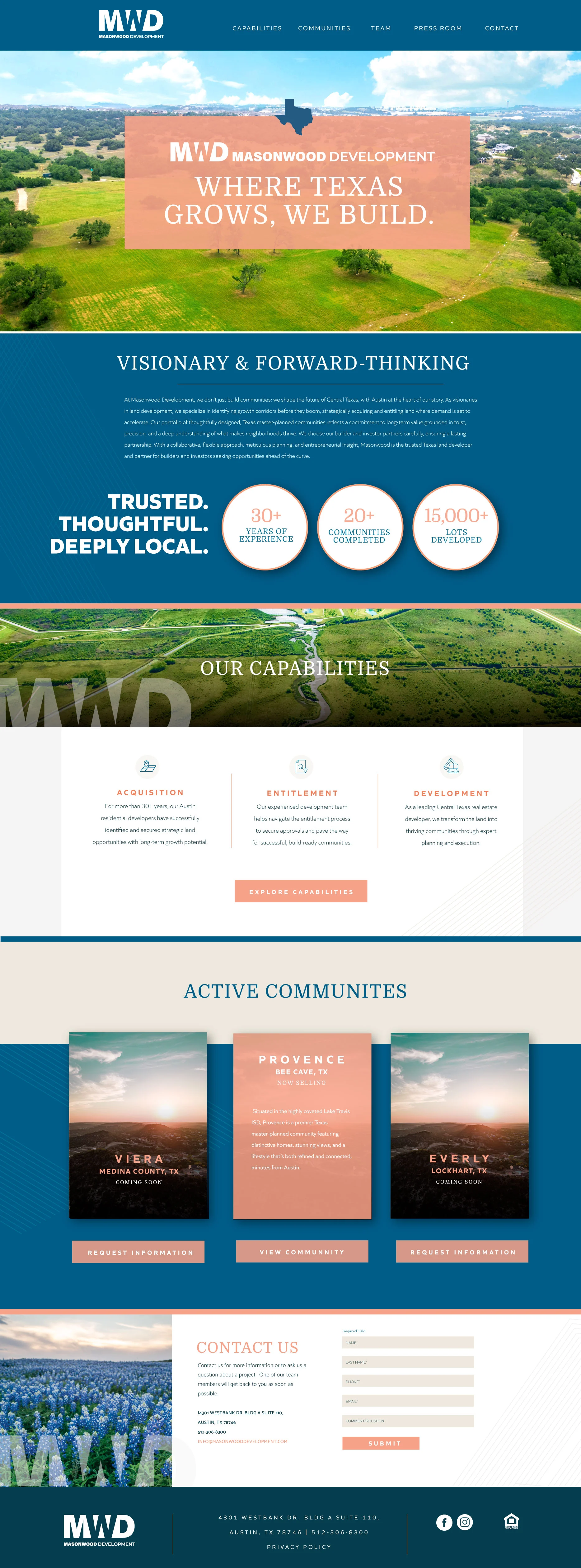Masonwood Development - Home Page