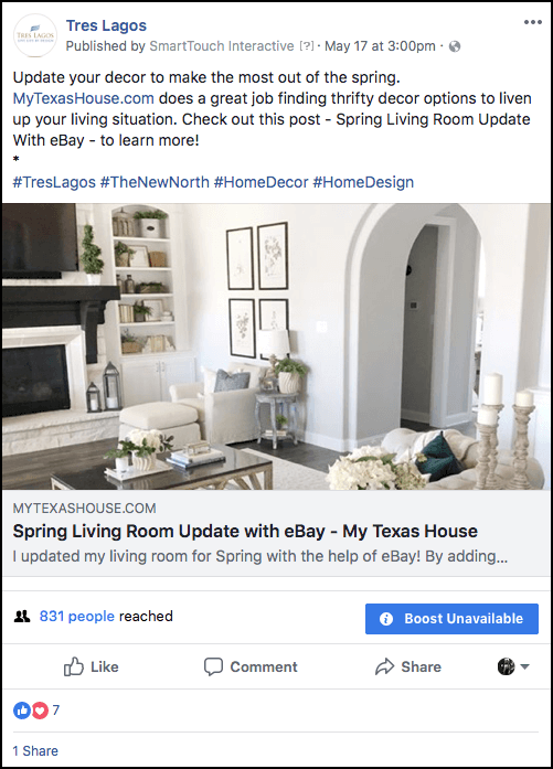 Organic Facebook Real Estate Marketing