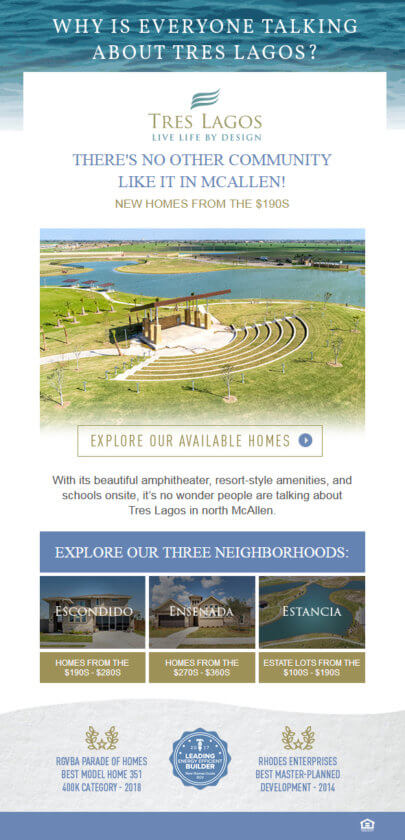 best home builder marketing emails short and sweet