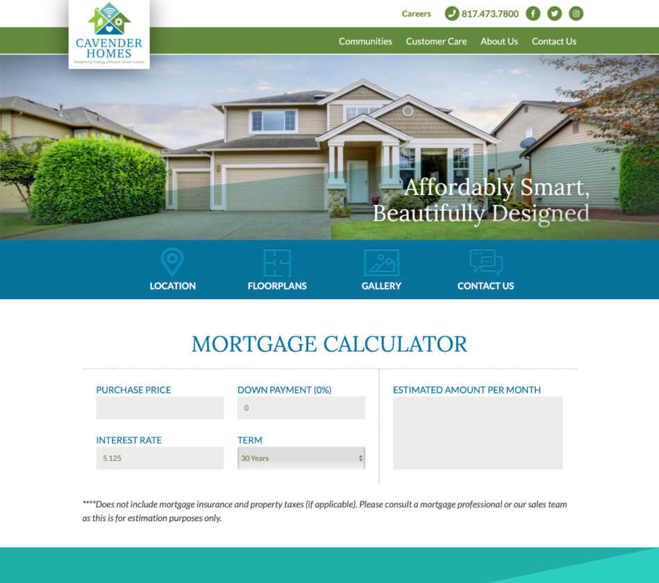 website mortgage calculator 2