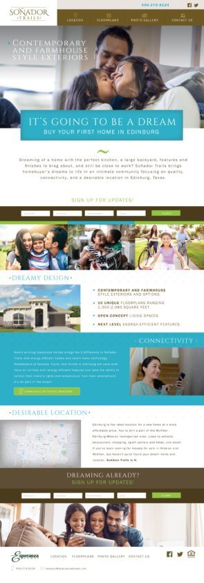 real estate website home page